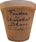 WHITE Chocolate Fondue - small pot 100g